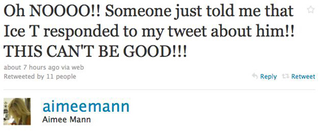 Illustration for article titled Twitter Feud: Ice-T Vs. Aimee Mann